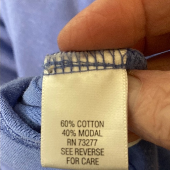 Nautical Blue Women's Top with Striped  Layer Cross & Barrow Pullover Blouse - Picture 7 of 7